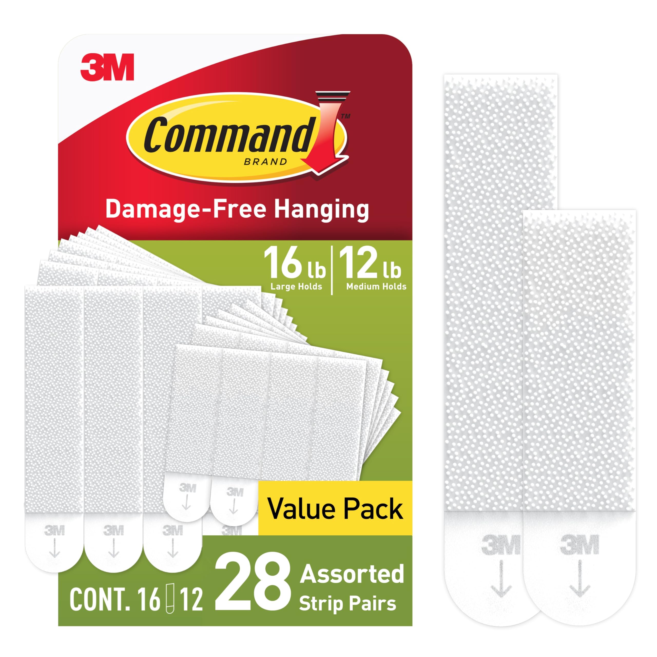 Large and Medium Command Picture Hanging Strips Great for Home Decor
| Damage Free Hanging Strips 15 lb & 10 lb Picture